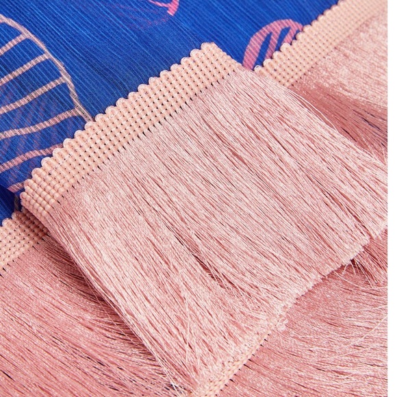 PatBo Ocean Leaf Plunge Mini Dress - Picture 6 of 6